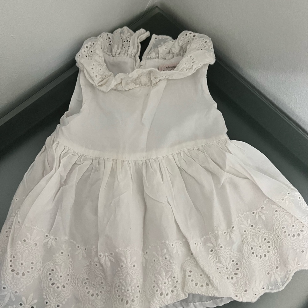 Catherine Malandrino Mini White Eyelet Dress